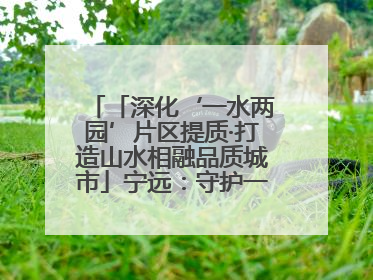 「深化‘一水两园’片区提质·打造山水相融品质城市」宁远：守护一江碧水 共享幸福河湖