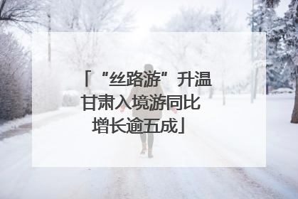 “丝路游”升温 甘肃入境游同比增长逾五成