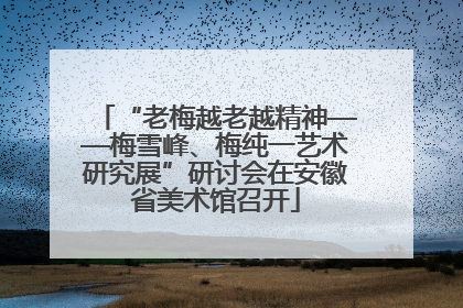 “老梅越老越精神——梅雪峰、梅纯一艺术研究展”研讨会在安徽省美术馆召开