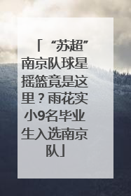 “苏超”南京队球星摇篮竟是这里？雨花实小9名毕业生入选南京队
