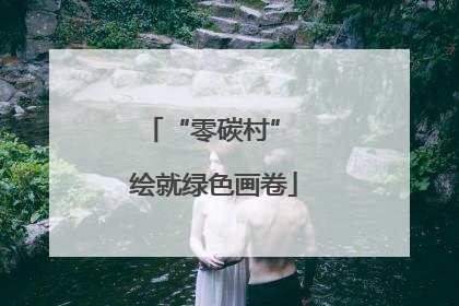 “零碳村” 绘就绿色画卷