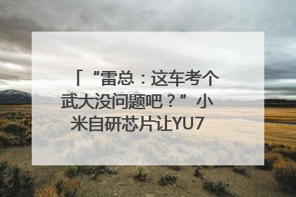 “雷总：这车考个武大没问题吧？”小米自研芯片让YU7会学习｜汽车科技