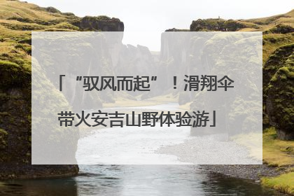 “驭风而起”！滑翔伞带火安吉山野体验游