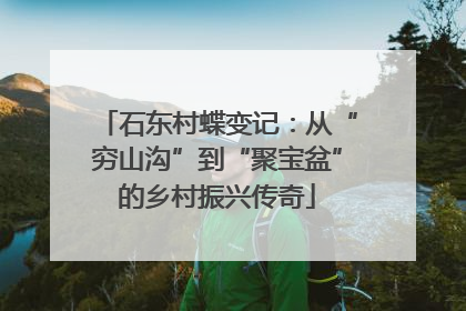 石东村蝶变记：从“穷山沟”到“聚宝盆”的乡村振兴传奇