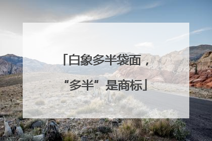 白象多半袋面，“多半”是商标