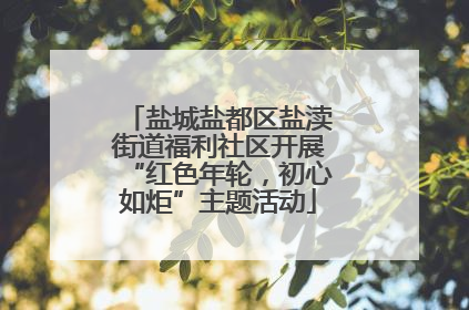 盐城盐都区盐渎街道福利社区开展“红色年轮，初心如炬”主题活动