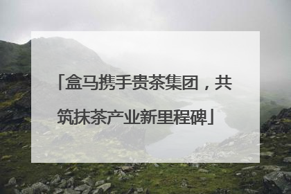 盒马携手贵茶集团，共筑抹茶产业新里程碑