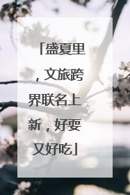 盛夏里，文旅跨界联名上新，好耍又好吃