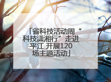 省科技活动周“科技潇湘行”走进平江 开展120场主题活动