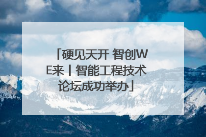 硬见天开 智创WE来丨智能工程技术论坛成功举办