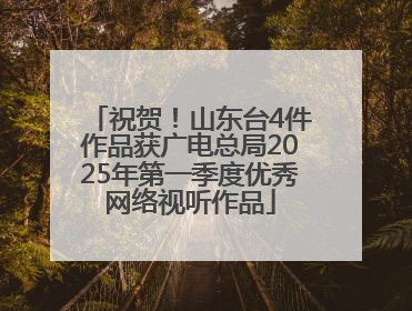 祝贺！山东台4件作品获广电总局2025年第一季度优秀网络视听作品