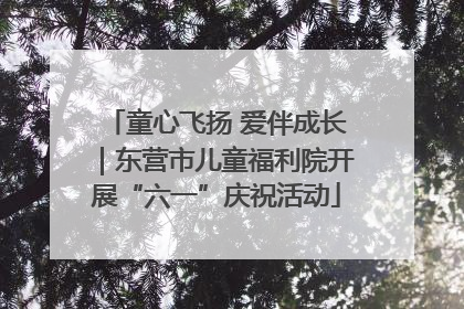 童心飞扬 爱伴成长｜东营市儿童福利院开展“六一”庆祝活动
