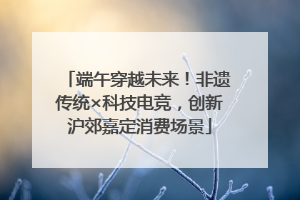 端午穿越未来！非遗传统×科技电竞，创新沪郊嘉定消费场景