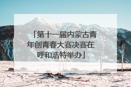 第十一届内蒙古青年创青春大赛决赛在呼和浩特举办