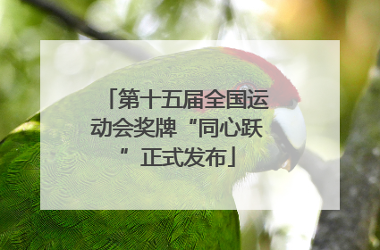 第十五届全国运动会奖牌“同心跃”正式发布