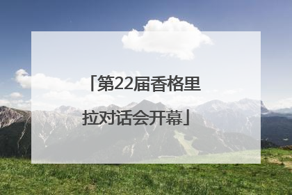 第22届香格里拉对话会开幕