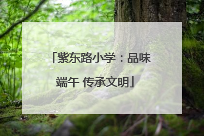 紫东路小学：品味端午 传承文明
