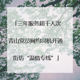三年服务超千人次 青山党员网约司机开通街坊“温情专线”