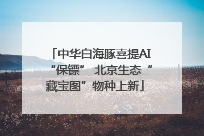 中华白海豚喜提AI“保镖” 北京生态“藏宝图”物种上新