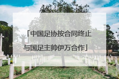 中国足协按合同终止与国足主帅伊万合作