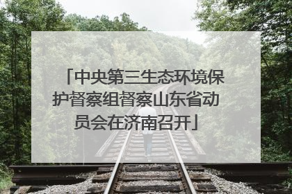 中央第三生态环境保护督察组督察山东省动员会在济南召开