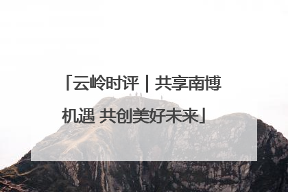 云岭时评｜共享南博机遇 共创美好未来