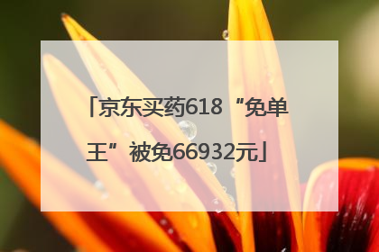 京东买药618“免单王”被免66932元