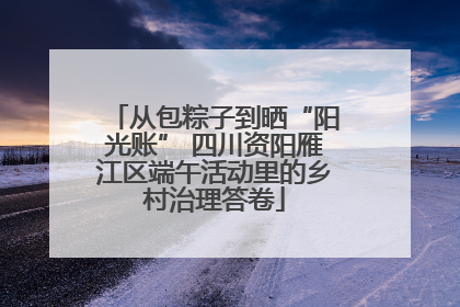 从包粽子到晒“阳光账” 四川资阳雁江区端午活动里的乡村治理答卷