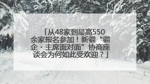 从48家到最高550余家报名参加！新疆“疆企・主席面对面”协商座谈会为何如此受欢迎？
