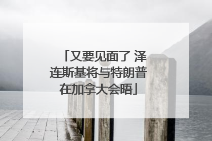 又要见面了 泽连斯基将与特朗普在加拿大会晤
