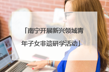南宁开展新兴领域青年子女非遗研学活动