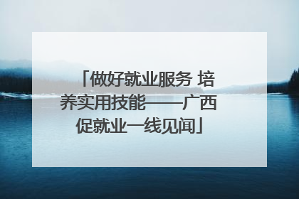 做好就业服务 培养实用技能——广西促就业一线见闻