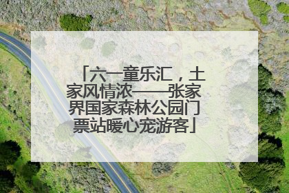 六一童乐汇，土家风情浓——张家界国家森林公园门票站暖心宠游客