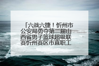 六战六捷！忻州市公安局勇夺第二届山西省男子篮球超级联赛忻州赛区市直职工组比赛冠军