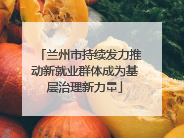 兰州市持续发力推动新就业群体成为基层治理新力量