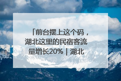 前台摆上这个码，湖北这里的民宿客流量增长20%｜湖北市场监管所的故事