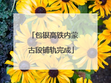 包银高铁内蒙古段铺轨完成