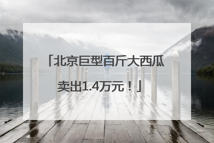 北京巨型百斤大西瓜卖出1.4万元！