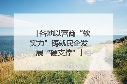 各地以营商“软实力”铸就民企发展“硬支撑”