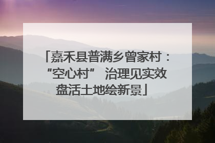 嘉禾县普满乡曾家村：“空心村” 治理见实效 盘活土地绘新景
