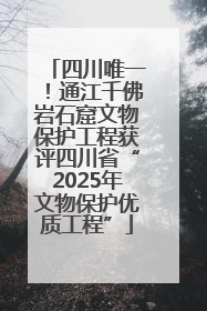 四川唯一！通江千佛岩石窟文物保护工程获评四川省“2025年文物保护优质工程”