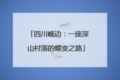 四川峨边：一座深山村落的蝶变之路