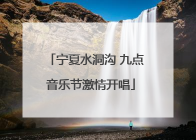 宁夏水洞沟 九点音乐节激情开唱