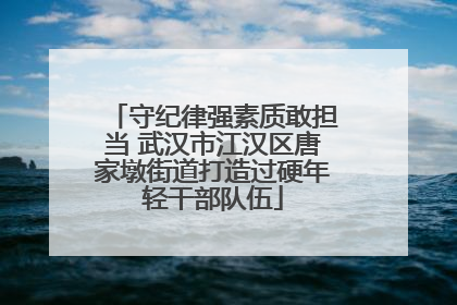 守纪律强素质敢担当 武汉市江汉区唐家墩街道打造过硬年轻干部队伍