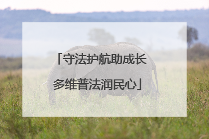守法护航助成长 多维普法润民心