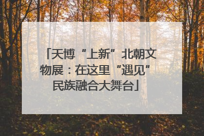 天博“上新”北朝文物展：在这里“遇见”民族融合大舞台