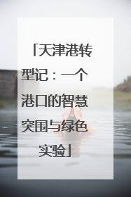 天津港转型记：一个港口的智慧突围与绿色实验