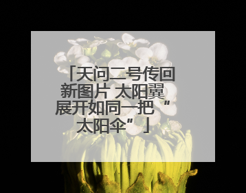 天问二号传回新图片 太阳翼展开如同一把“太阳伞”