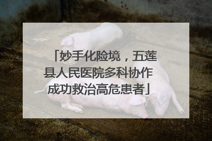 妙手化险境，五莲县人民医院多科协作成功救治高危患者
