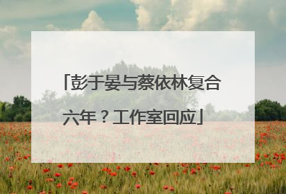 彭于晏与蔡依林复合六年？工作室回应
